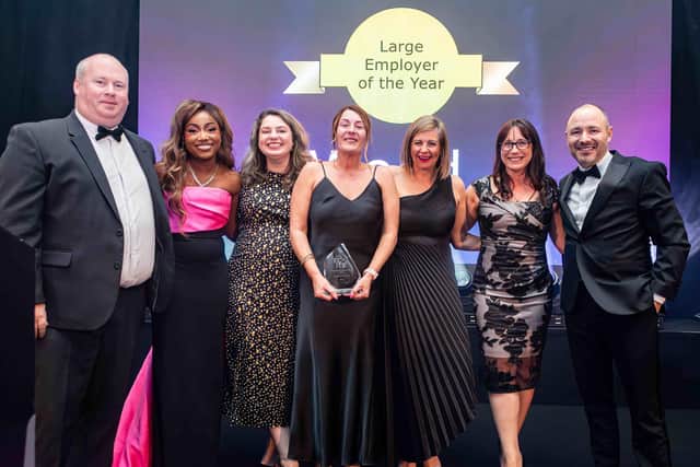 Large Employer of the Year winner Wood at the ECI Training and Development Awards 2024