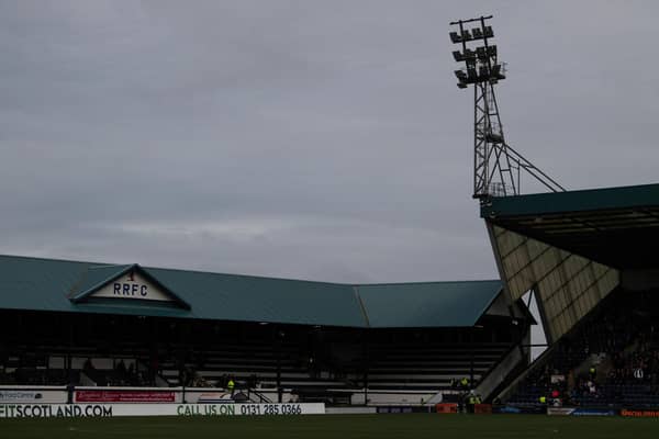 Stark's Park in darkness after a power failure ahead of the cinch Championship match between Raith Rovers and Dunfermline