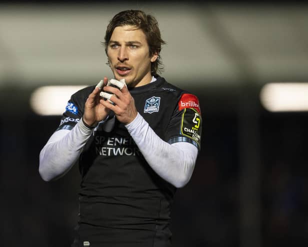 Sebastian Cancelliere is back in the Glasgow Warriors team after a long injury lay-off. (Photo by Ross MacDonald / SNS Group)