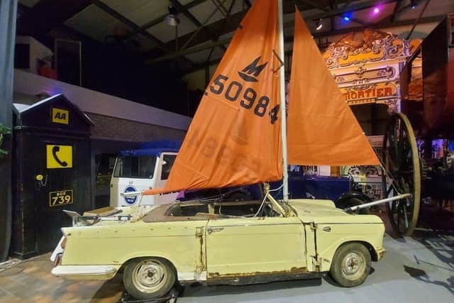 Look what the wind blew in, might need the AA!