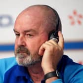 Steve Clarke speaks to the media ahead of Scotland's friendly against France in Lille.