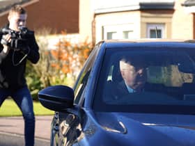 Former chief executive of the SNP, Peter Murrell, leaves his home in Uddingston, Glasgow. Picture: Andrew Milligan/PA Wire
