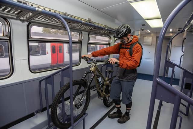 The new ScotRail Highland Explorer service with trains with specially adapted carriages that can carry 20 bikes are being launched to encourage people to explore the great outdoors.