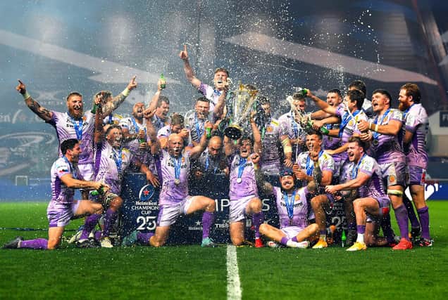 Exeter Chiefs won the cup earlier this month - but fans can't fathom this season's set-up. (Photo by Dan Mullan/Getty Images)