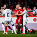 Livingston goalkeeper Max Stryjek was involved in an altercation with Vicente Besuijen.
