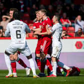 Livingston goalkeeper Max Stryjek was involved in an altercation with Vicente Besuijen.