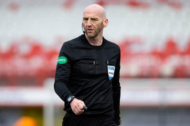 Referee Bobby Madden has been forced to drop out of tonight's game. Picture: SNS