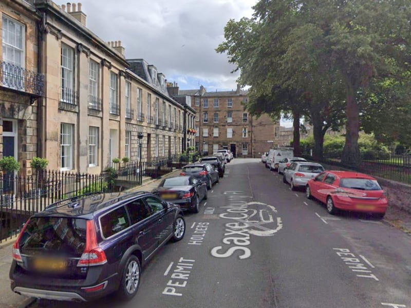Sax-Coburg Place and nearby Claremont Place were both named in honour of Prince Leopold of Sax Coburg, the husband of George IV's daughter Princess Charlotte. His family home in Surrey was called Claremont.