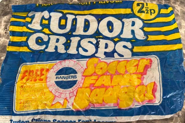 The packed of pickled onion Tudor Crisps costed just 2.5p.