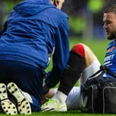 Rangers' Nicolas Raskin went off on a stretcher against Hearts and will miss the match against Dundee.