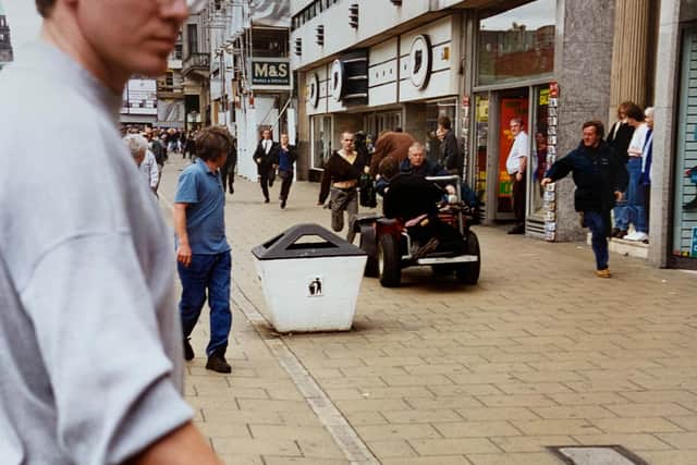 The film's iconic opening sequence was shot on Princes Street.