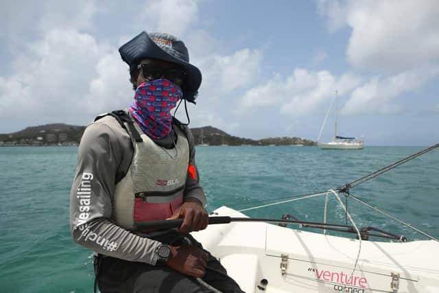 Joshua Daniels, Deputy Sailing Manager at National Sailing Academy in English Harbour, Antigua.