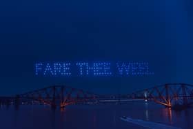 The virtual Hogmanay celebrations include Fare Well, a spectacular swarm drone display. Picture: Edinburgh's Hogmanay