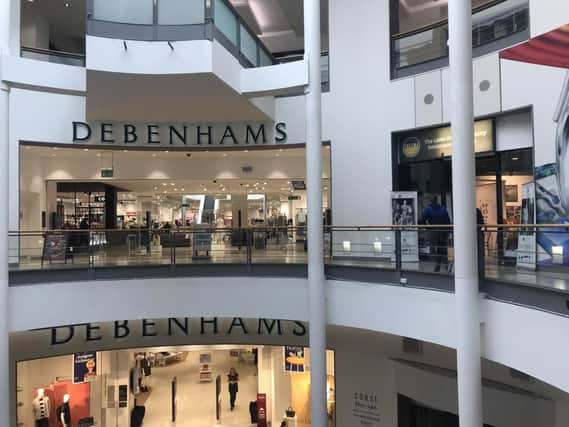 Debenhams, like other shops in Ocean Terminal, has re-opened for business (Picture: Scott Louden)