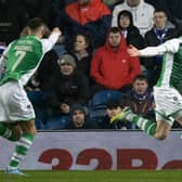 Hibs' Kevin Nisbet has been in excellent form since returning from injury.  (Photo by Craig Williamson / SNS Group)