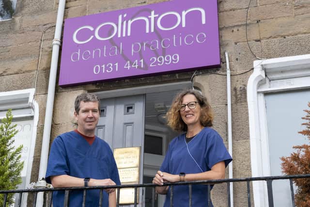 Dentists Suzanne Seaton and Duncan Sandland have struck a deal for their Colinton Dental and Riccarton Dental practices. Picture: Ian Georgeson