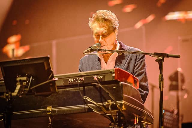 Bryan Ferry was "lodged behind his keyboard for much of the set" at the Hydro. PIC: Calum Buchan Photography