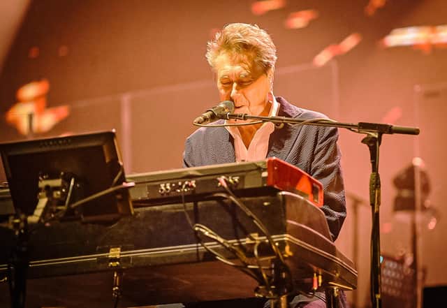 Bryan Ferry was "lodged behind his keyboard for much of the set" at the Hydro. PIC: Calum Buchan Photography