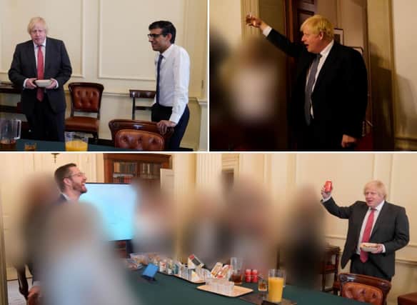 Here are all nine photos included in the Sue Gray report of Downing Street and Cabinet Office parties and events.