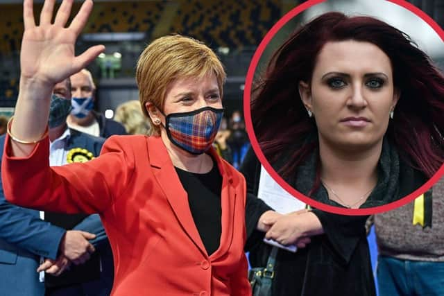 Nicola Sturgeon said that her constituency had shown that ‘racists and fascists are not welcome’,  pointing out that Britain First depute leader Jayda Fransen only gained 46 votes in Glasgow Southside (Photo: Getty Images).