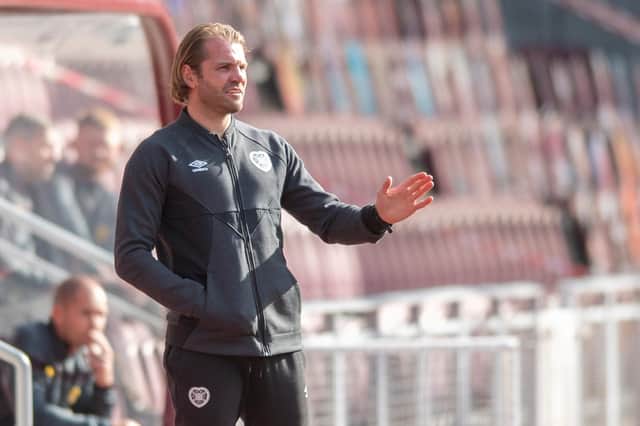 Hearts manager Robbie Neilson during the pre-season friendly match between Hearts and Partick Thistle at Tynecastle Stadium. Photo: Mark Scates / SNS Group