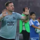 Then Rangers coach, Michael Beale took charge of the Europa League Qualifier between Alashkert and Rangers at Alashkert Stadium on August 26, 2021, in Yerevan, Armenia (Photo by Hrach Khachatryan / SNS Group)