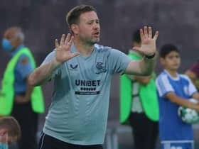 Then Rangers coach, Michael Beale took charge of the Europa League Qualifier between Alashkert and Rangers at Alashkert Stadium on August 26, 2021, in Yerevan, Armenia (Photo by Hrach Khachatryan / SNS Group)
