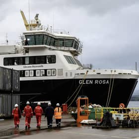 Glen Rosa at the Ferguson Marine yard in November