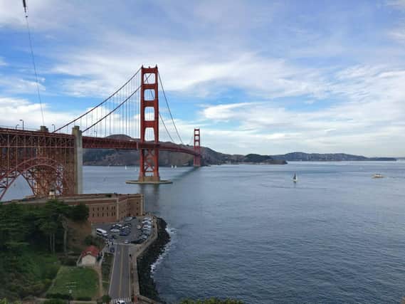 The Golden Gate Bridge in San Francisco, home to Silicon Valley