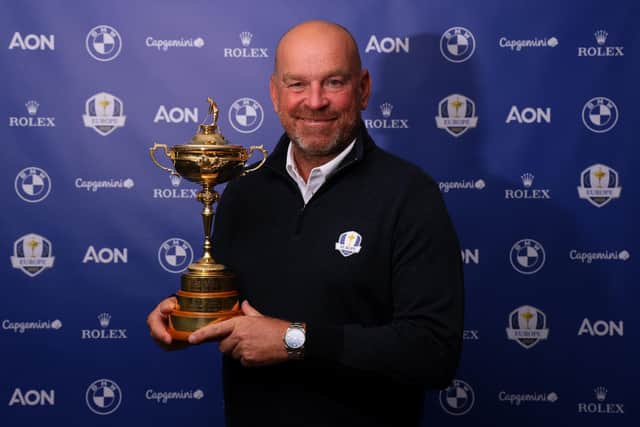 Thomas Bjorn is named as Henrik Stenson's first European 2023 Ryder Cup vice-captain. (Photo by Richard Heathcote/Getty Images)