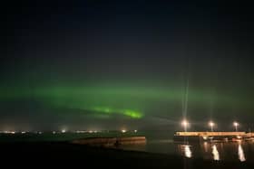 The Northern Lights from Cockenzie Harbour via Braden Campbell