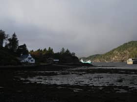 Locals have complained of smelling the eggy stink of hydrogen sulphide gas, which is 'toxic' and potentially 'explosive', wafting from the wrecked barge which is grounded close to homes on the shoreline at Reraig