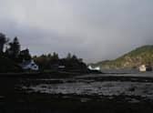 Locals have complained of smelling the eggy stink of hydrogen sulphide gas, which is 'toxic' and potentially 'explosive', wafting from the wrecked barge which is grounded close to homes on the shoreline at Reraig