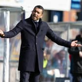 Rangers manager Giovanni Van Bronckhorst will have a decision to make on his defensive set-up.  (Photo by Alan Harvey / SNS Group)