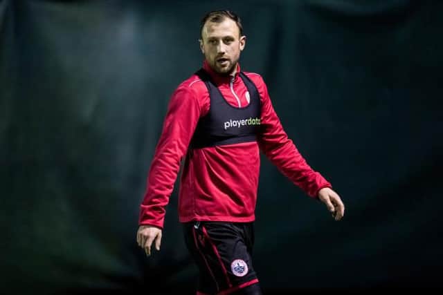 Former Hearts, Kilmarnock, Livingston and Airdrie striker Dale Carrick is expected to lead the line for Stirling Albion in their Scottish Cup fourth round tie against Rangers at Ibrox on Friday night. (Photo by Ross Parker / SNS Group)