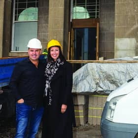 Graeme and Leanne on site at one of the conversion job. Image: contributed