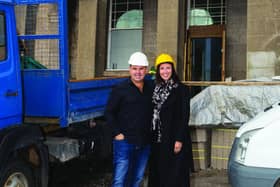 Graeme and Leanne on site at one of the conversion job. Image: contributed