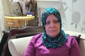 Suzan al-Daher, from Syria, has been separated from her two adult daughters and grandchildren.