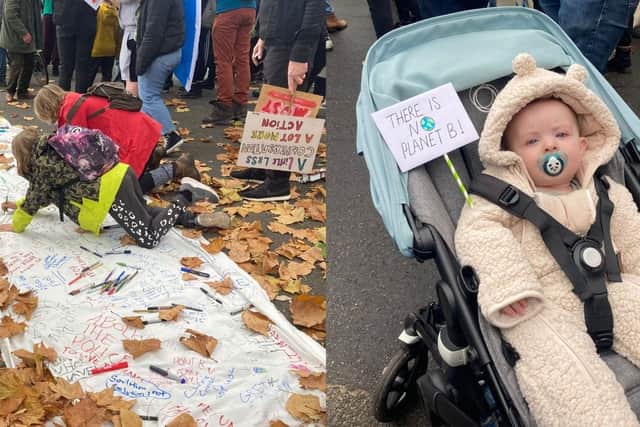 Thousands of young people and others from across the world took to the streets of Glasgow during COP26 on Friday,