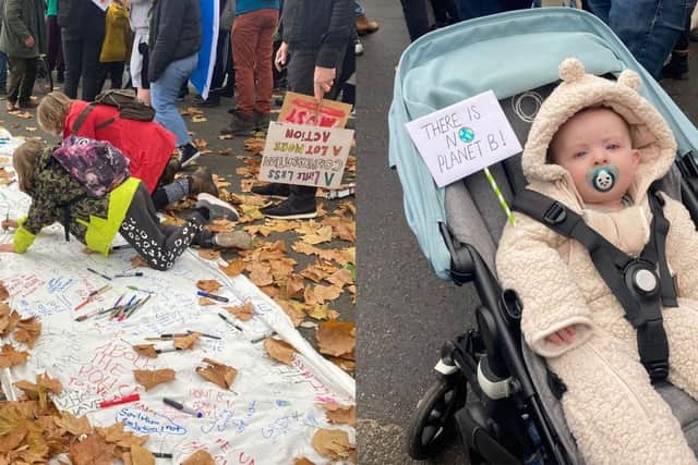 Thousands of young people and others from across the world took to the streets of Glasgow during COP26 on Friday,