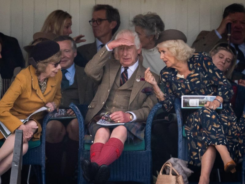 King Charles III and Queen Camilla during the Braemar Gathering
