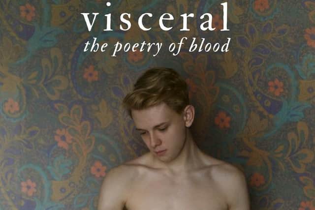 RJ Arkhipov on the cover of Visceral: The Poetry of Blood