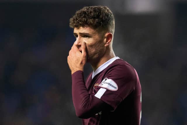 Hearts defender Jamie Brandon is out until next season.