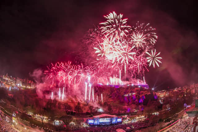 Edinburgh's Hogmanay festival is set to return for the first time in three years. Picture: Keith Valentine