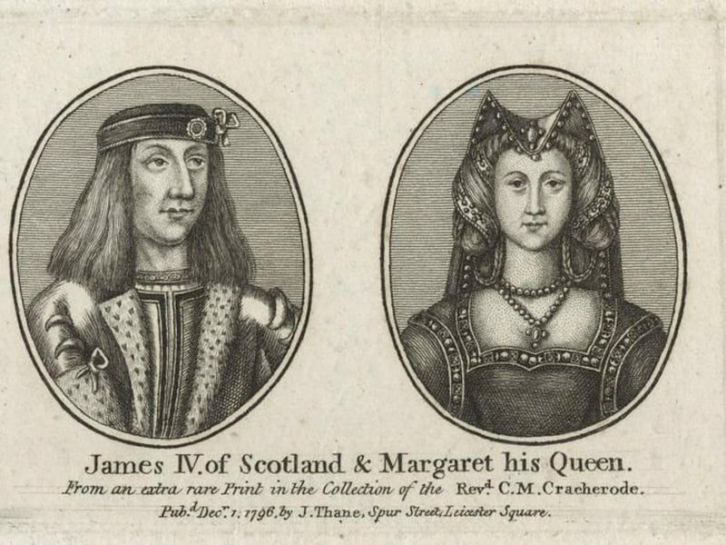 King James IV claimed the throne at age 15 following the death of his father at the Battle of Sauchieburn. Unlike his father, James IV is considered a ‘successful’ Stewart monarch who was well educated and could speak a variety of European languages and Scottish Gaelic. He led a rebellion against his father but his death weighed heavily on James IV, as penance he wore an iron belt around his waist for the rest of his life. Despite this, under his reign he unified Scotland under royal control and strengthened the country’s ties to European politics. However, when Henry VIII invaded France in 1513, James IV decided to honour the Auld Alliance and led an army to the Battle of Flodden Field where he died. This made him the last monarch in Great Britain to die in battle.