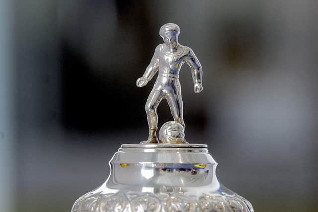 Scottish Cup trophy. SFA Scottish Cup trophy. Picture Michael Gillen.