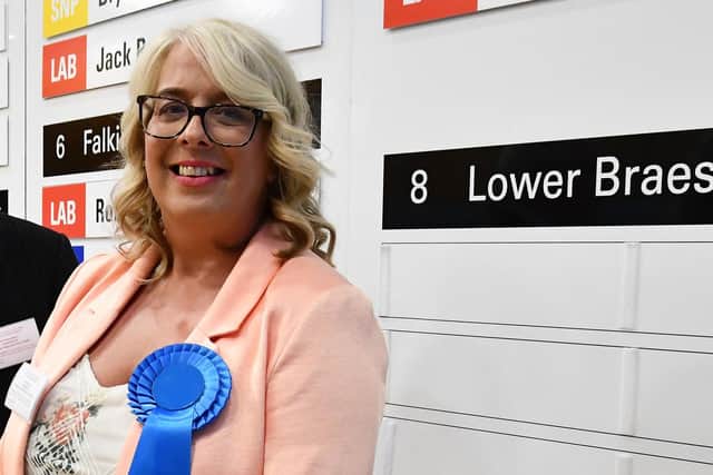 Councillor Claire Mackie-Brown when she was first elected as a Conservative councillor in May 2022.