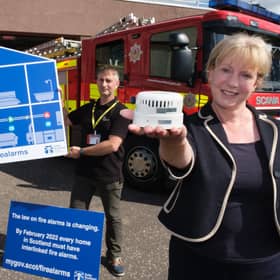 Finance Secretary Shona Robison urging people to get interlinked smoke alarms.