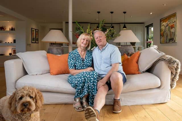Jean & David Short, whose Bellsmanins home is set to feature in Scotland's Home of the Year.
Pic: BBC Scotland
