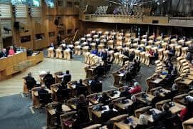 MSPs have been ticked off for not social distancing at Holyrood